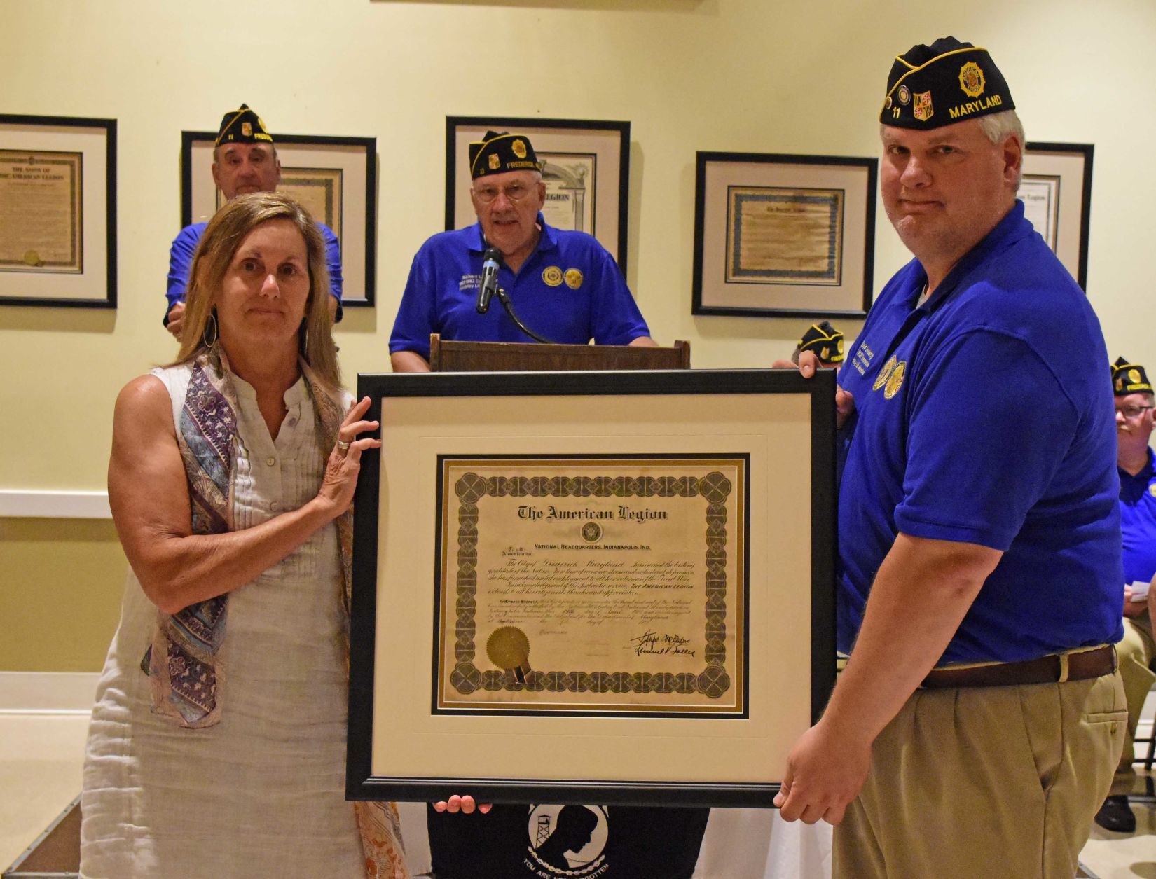 WWI Support presentation to City of Frederick